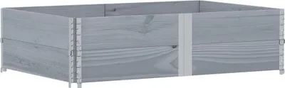 Produktbild von vidaXL Pflanzkasten Grau 150x100 cm Massivholz Kiefer