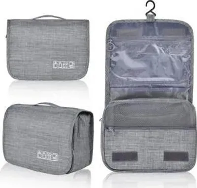 Produktbild von Reise Kulturtasche zum Aufhängen, A0157, Hellgrau