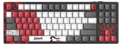 Obrázek produktu pro A4tech Herní bezdrátová klávesnice Bloody Naraka S87 TKL s podsvícením a červenými spínači