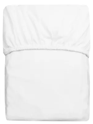 Produktbild von Jersey Spannbetttuch, 50% Polyester & 50% Baumwolle, 200x200 cm, weiß
