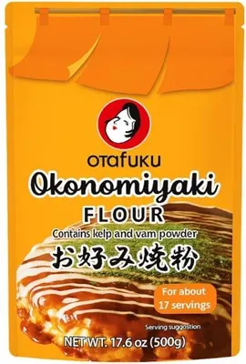 Immagine prodotto di Otafuku | Miscela di farina per okonomiyaki - 500 g - Contiene glutine - Cucina giapponese - Versatile