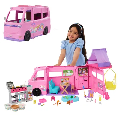 Productafbeelding van Speelset camper met daktent en meer dan 60 accessoires