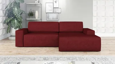 Produktbild von Ecksofa TOTI mit Schlaffunktion. Farbe: Rot