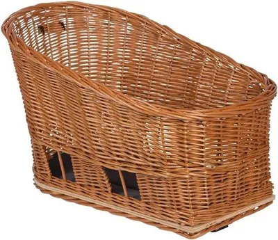 Productafbeelding van Hondenfietsmand - Huisdier mand - Fietstochten met hond - Afneembare MIK-adapterplaat - 38 liter - Bruin