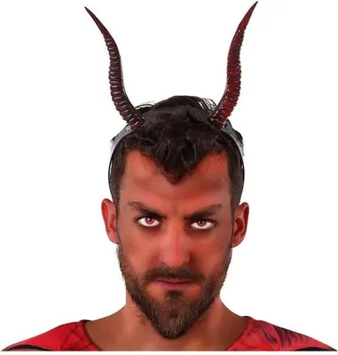 Image de Atosa Diadème d'Halloween Rouge Rouge Taille unique