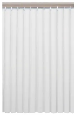 Image de Rideau de douche 120 x 200 cm, PEVA, blanc