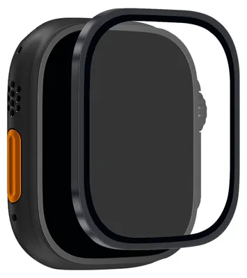 Produktbild von PURO Gehärtetes Glas mit Titanrahmen für Apple Watch 49mm