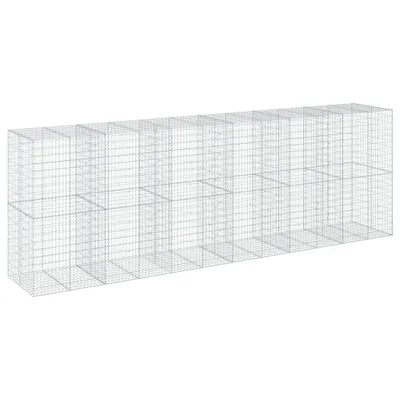 Obrázek produktu pro vidaXL Gabion s víkem 600x100x200 cm Pozinkované železo