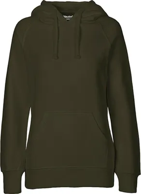 Produktbild von Neutral O83101 | Damen Hoodie / Kaputzenpulli / 100% Fairtrade-Baumwolle - Farbe: Military - Größe: XXL