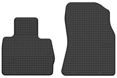 Produktbild von Gummi-Fußmatten Vorne für BMW X5 E53 1999-2006 (SUV) – 2-tlg, Schwarz, passgenau – Wielganizator SolidTread