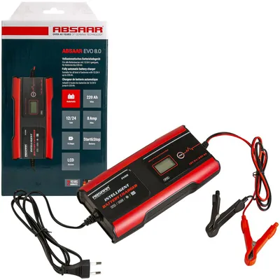 Produktbild von Absaar EVO 8.0 Erhaltungs-Ladegerät 12V 24V 8A LED Auto LKW Batterie-Ladegerät