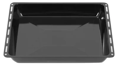 Obrázok produktu pre ICQN Plech na pečenie 445 x 375 x 50 mm, extra hĺbka 5 cm, vhodný pre Whirlpool, Ignis, Bauknecht, Indesit, Algor, Lloyds, smaltovaný plech na pečenie do rúry, odolný proti poškriabaniu, 44,5 x 37,5 cm