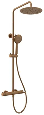 Produktbild von ICONIC Duschsäule mit Hebelarmatur, Kupfer matt