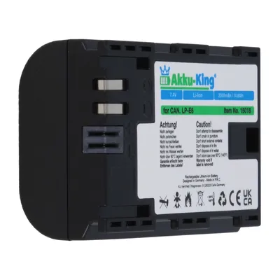 Produktbild von Akku kompatibel mit Canon LP-E6 - Li-Ion 2000mAh - für EOS 5D Mark II, 5D Mark III, 5D Mark IV, 5DS, 5DS R, 6D, 7D, 7D Mark II, 60D, 60Da