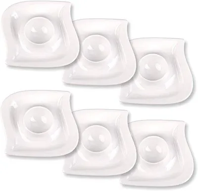 Obrázok produktu pre Porcelánové misky na vajcia, 6 ks, biele