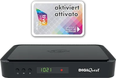 Obrázok produktu pre Digiquest Q80 4K, Satelit, Pozemné, 4K Ultra HD, DVB-S2, DVB-T2, 4:3, 16:9, AVI, DIVX, MKV, MP4, MP3