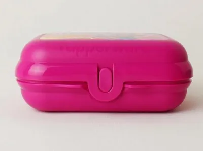 Image de Boîte à goûter Tupperware Twin, taille 2, Trolls, rose