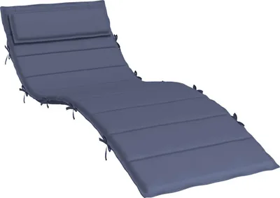 Produktbild von vidaXL Sonnenliegen-Auflage Marineblau 180x60x4 cm Oxford-Gewebe