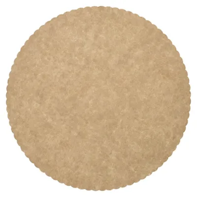 Produktbild von PAPSTAR Tortenunterlagen rund, Ø 28 cm, braun mit gezacktem Rand | Schrumpffolie (100 Stück)