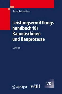 Immagine prodotto di Leistungsermittlungshandbuch für Baumaschinen und Bauprozesse