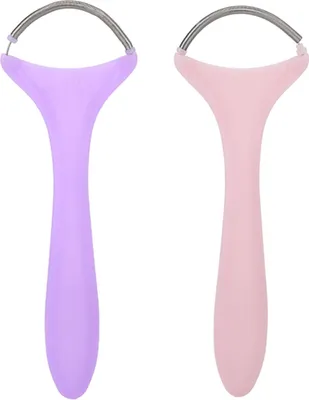 Produktbild von 2er-Pack tragbarer Feder-Gesichtshaarentferner für Damen zur Anwendung an Oberlippe, Kinn und Wangen