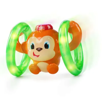 Obrázek produktu pro Bright Starts Roll & Glow Monkey Toy, Chlapec/děvče, 0,5 rok/roky, Světelné efekty, Zvuky
