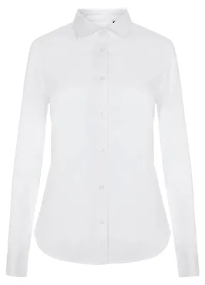 Image de VELILLA 405019S : Chemisier à manches longues pour femmes, extensible, blanc, taille XL