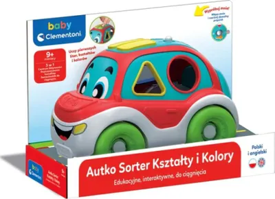Produktbild von Interactive Shape And Color Sorting Car (polish & English Language) Clementoni 50808