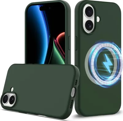 Produktbild von iPhone 17 Hülle - Coverup Liquid Colour Back Cover - MagSafe Compatible - Grün