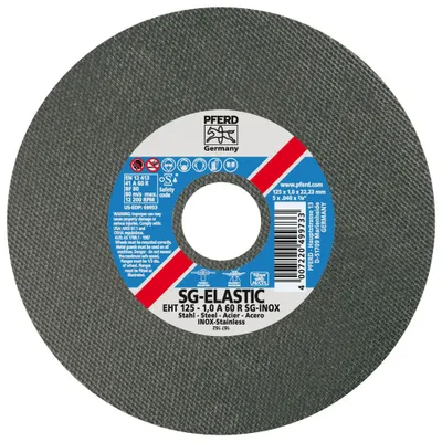 Immagine prodotto di Disco da taglio PFERD (D125x1mm dritto / INOX / Contenuto: 25 pezzi) - 61341112