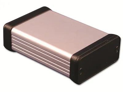Image de Boîtier profilé HAMMOND, 1455C802, aluminium extrudé, aluminium naturel, IP54, 80 x 54 x 23 mm