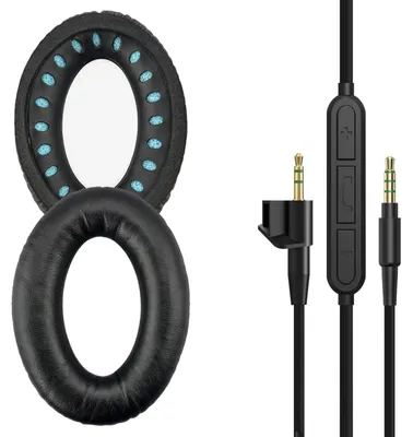 Productafbeelding van Vervangende Oorkussens en Audiokabel voor Koptelefoon
