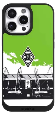 Produktbild von NIVOCASE Handyhülle für Apple iPhone 16 Pro Max  Hülle NIVOpure Case Schwarz Borussia Mönchengladbach Fanartikel Stadion