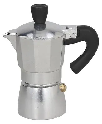 Mokka-Kanne 0,5 Tassen, Aluminium, silber, Espressokocher
