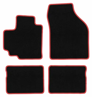 Immagine prodotto di Tappetini in velluto Nero/Rosso per Suzuki Celerio 2014- Set 4 pezzi