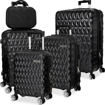 Produktbild von Christian Wippermann 3er Koffer-Set für Herren Damen mit Hartschalenkoffer Koffer Trolley Reisekoffer Kofferset Handgepäck M L XL