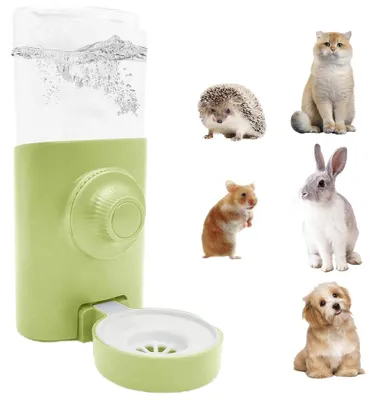 Produktbild von automatische Trinkflaschen - Trinkflasche für Kleintiere - 600 ml - hängend - Trinkflasche für Kaninchen, Meerschweinchen, Chinchillas, Igel – Grün