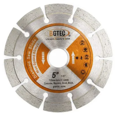 Immagine prodotto di Disco diamantato da 125mm per cemento e pietra
