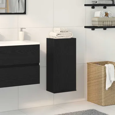 Produktbild von Möbel Wandschrank Schwarze Eiche 32 x 20 x 67 cm Holzwerkstoff - Badspiegel &32576
