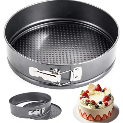 Immagine prodotto di Omgoods - Tortiera rotonda da 24 cm con rivestimento antiaderente, ideale per cheesecake