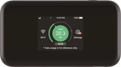 Produktbild von ZTE MU5001 - Router für Mobilfunknetz - Schwarz - Tragbar - 6,1 cm (2.4") - Akkustand - Netzwerk - Benachrichtigung - Signalstärke - WLAN - Gigabit Ethernet