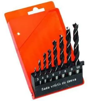 Obrázek produktu pro Sada vrtáků do dřeva 8ks 3-10mm 20910