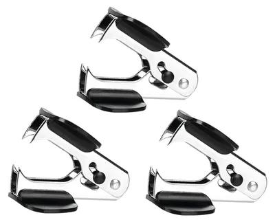 Imagen del producto de deli D398296 DELI Heftklemmerentferner 3er Set silber