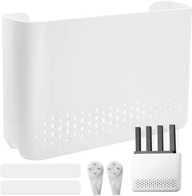 Image de Boîtier pour routeur - facile à installer - 1 pièce - en ABS - 25,6 × 17 × 5 cm