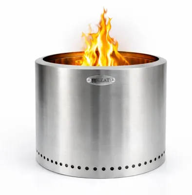 Imagen del producto de Brasero sin humo - 52x52x38 cm - Acero inoxidable - Hoguera compacta
