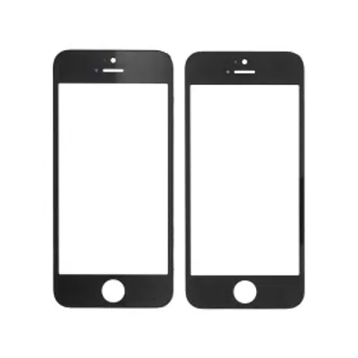 Produktbild von Displayglas für iPhone 5 5s LCD + Rahmen schwarz Panzerfolie Displayschutz