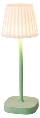 Produktbild von Blaue Tischlampe aus Kunststoff, warmweiss leuchtend, Ø 12 cm, 34,5 cm Höhe