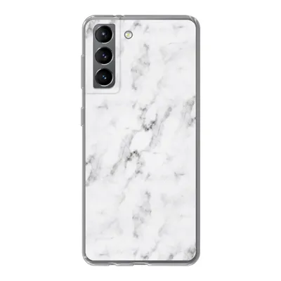 Produktbild von MuchoWow® Handyhülle Schutzhülle Hülle für Samsung Galaxy S21 Marmor - Luxus - Weiß - Grau - Marmoroptik Silikon Softcase Handy Hülle - Softcase