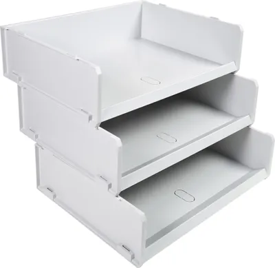 Produktbild von Exacompta 6x Briefablage Multisorter, 300x380x100 mm - Lichtgrau - 13040D