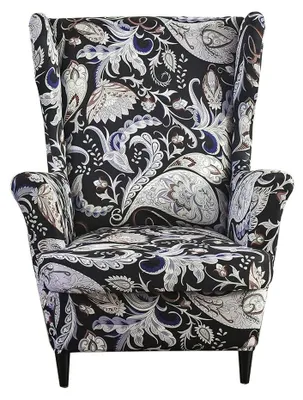 Productafbeelding van Solidchoice - Wingback Stoelbekleding, 2 Stukken, Gedrukt
